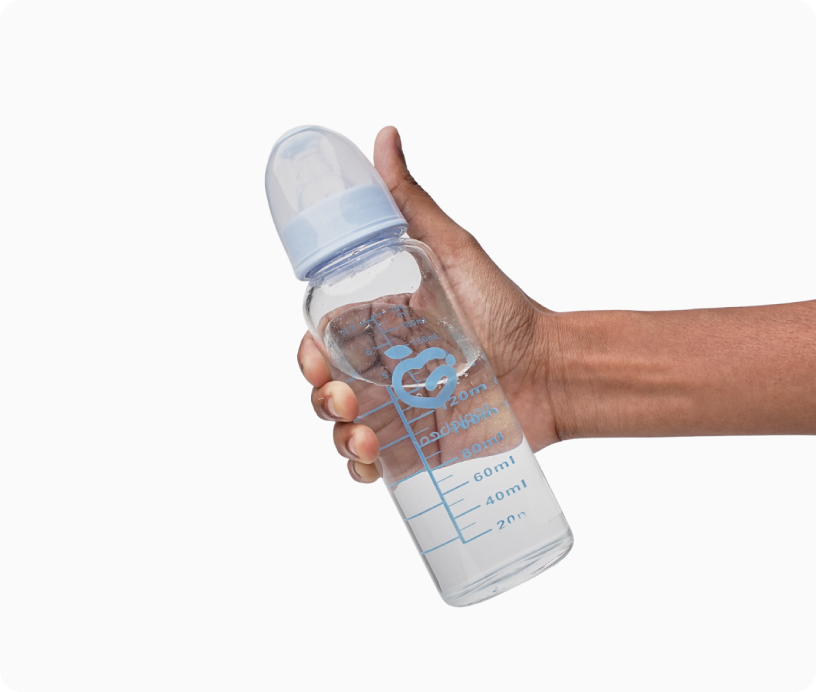 Babyflasche Glas (250ml)